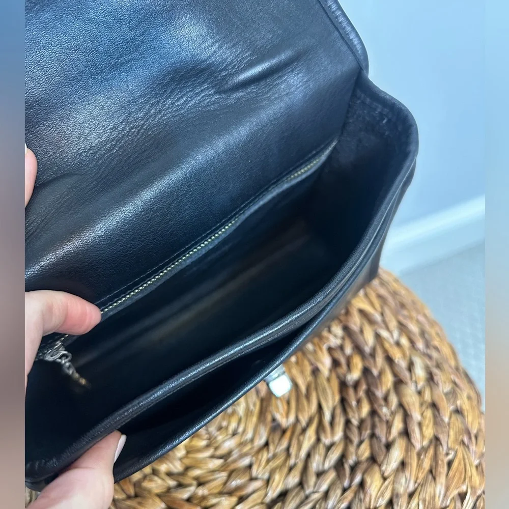 Vintage Coach 9870 Court bag black nickel hardware Costa Rica Y2K 2000s purse - Picture 9 of 14